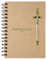 Green personalized lined spiral journals