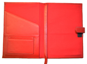 Red Premium Refillable Leather Cover