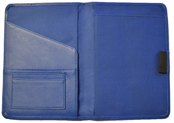 Blue Stitched Leather Journal Interior